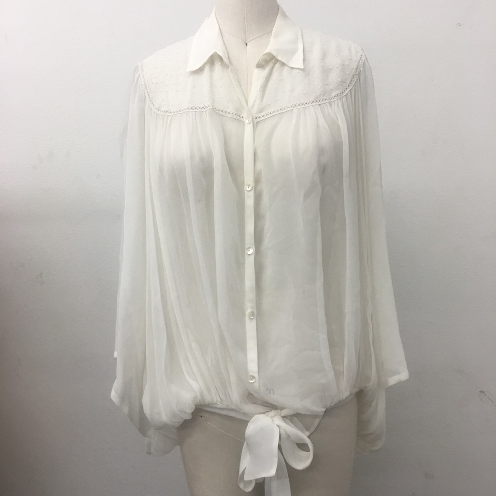 Silk chiffon blouse